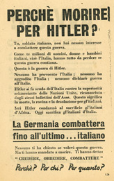 I.26, PERCH&Egrave; MORIRE PER HITLER?