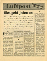G.9, Luftpost - Extrablatt
