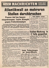 T.51, Nachrichten f&uuml;r die Truppe, Nr. 51, 6. Juni 1944