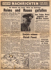 T.137, Nachrichten f&uuml;r die Truppe, Nr. 137, 31. August 1944