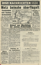 Random PSYOP leaflet - News for the Troops, No. 210, 12 November 1944