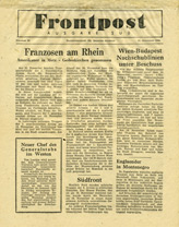 Random PSYOP leaflet - Frontpost SOUTH, No. 83, 21 November 1944