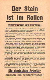 XG.20, Der Stein ist im Rollen