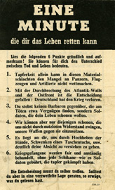 Random PSYOP leaflet - One Minute
