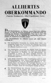 Random PSYOP leaflet - Eisenhower Declaration