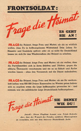 Random PSYOP leaflet - Ask the Front Soldier