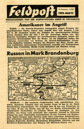 Random PSYOP leaflet - Field Post, Number 15, Fifth January Edition 1945