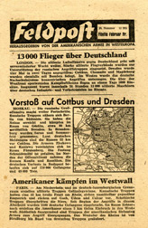 Random PSYOP leaflet - Field Post, Number 20, Fifth February Edition 1945