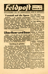 Random PSYOP leaflet - Field Post, Number 22, Seventh February Edition 1945