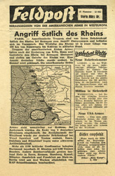 Random PSYOP leaflet - Field Post, Number 27, Fourth March Edition 1945