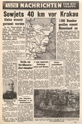 Random PSYOP leaflet - News for the Troops, No. 275, 16 January 1945