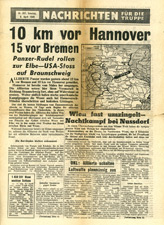 Random PSYOP leaflet - News for the Troops, No. 357, 8 April 1945