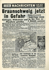 Random PSYOP leaflet - News for the Troops, No. 358, 9 April 1945