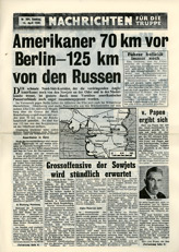 Random PSYOP leaflet - News for the Troops, No. 364, 15 April 1945