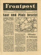 Random PSYOP leaflet - Frontpost SOUTH, No. 118, 23 March 1945
