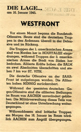 Random PSYOP leaflet - THE SITUATION� on 16th January 1945
