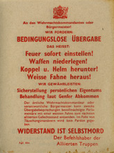 Random PSYOP leaflet - To the Military Commander or Mayor!