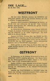 Random PSYOP leaflet - THE SITUATION� on 28th March 1945