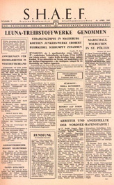 Random PSYOP leaflet - S.H.A.E.F. Newspaper, No. 7, 16 April 1945 - ARNHEM CAPTURED BY CANADIAN ARMY