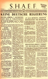 Random PSYOP leaflet - S.H.A.E.F. Newspaper, No. 32, 17 May 1945 - ALLIED CONTROLS EXPLAINED