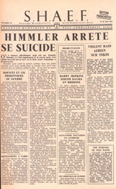 S.H.A.E.F. Newspaper, No. 36, 25 May 1945 - HIMMLER COMMITS SUICIDE