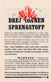 Random PSYOP leaflet - Three Tons of Explosives
