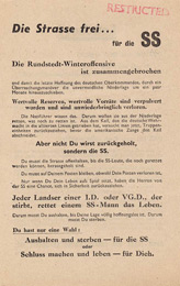Random PSYOP leaflet - German Soldiers