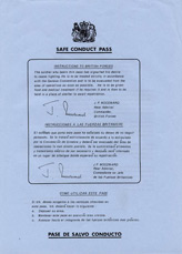1, Safe Conduct Pass/Pase de Salvo Conducto