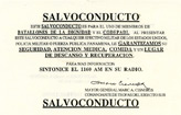 Random PSYOP leaflet - SAFE CONDUCT PASS INSTRUCTIONS