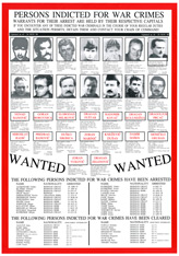 Random PSYOP leaflet - WARRANTS FOR THEIR ARREST ARE HELD BY THEIR RESPECTIVE CAPITALS