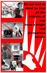Random PSYOP leaflet - Take part in the regrowth of Iraq