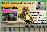 Random PSYOP leaflet - Continuing your education beyond High School is a way to strengthen the nation�