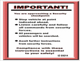 Random PSYOP leaflet - Stop vehicle at point indicated ahead