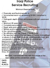 Random PSYOP leaflet - Iraqi Police Service Recruiting