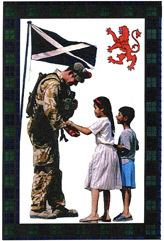 H086, Peace be upon you (Black Watch soldier with Iraqi children)