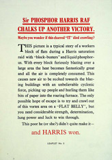 Random PSYOP leaflet - Sir PHOSPHOR HARRIS RAF CHALKS UP ANOTHER VICTORY