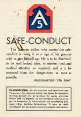 Random PSYOP leaflet - Auf Grund von Kapitel 2, Artikel II, Vertragsnummer 846 der Genfer Konvention�
