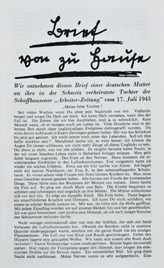 F.L.5, Brief von zu Hause