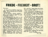 Random PSYOP leaflet - PEACE - FREEDOM - BREAD!