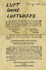 Random PSYOP leaflet - Luft ohne Luftwaffe
