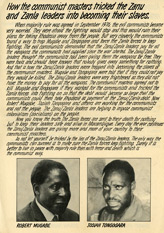 No Code, How the communist masters tricked the Zanu and Zanla leaders into becoming their slaves