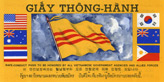 SAFE-CONDUCT PASS. Return and cooperate with the Government of Vietnam�