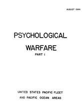 Psychological Warfare PART I booklet August 1944