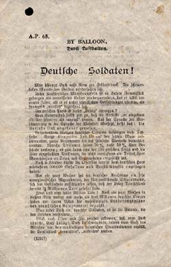 A.P. 65, Deutsche Soldaten!