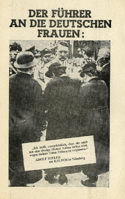 EH.523, Der F�hrer an die deutschen Frauen