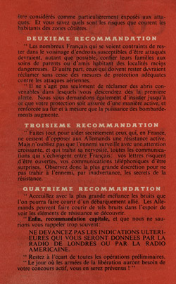 F.54, CONSEILS AUX FRAN�AIS
