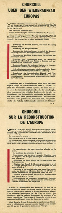 G.16, CHURCHILL �BER DEN WIEDERAUFBAU EUROPAS