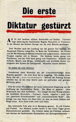 G.53, Die erste Diktatur gest�rzt