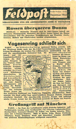 No Code, Feldpost, Sechste Nummer, Dezember 1944 - Russen �berqueren Donau