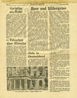 No Code, Frontpost AUSGABE S�D, Nr. 83, 21. November 1944